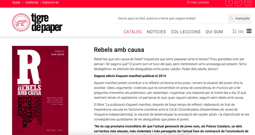 Catàleg de Tigre de Paper
